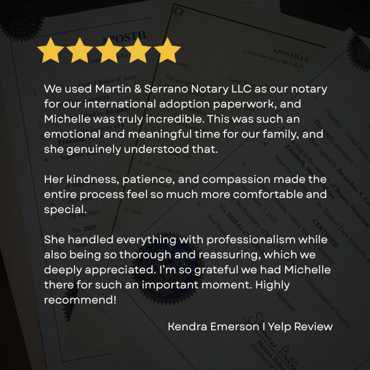 Las Vegas NV notary for our international adoption paperwork