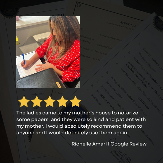 mobile notary travels to home, hospital for home bound people in Las Vegas, NV